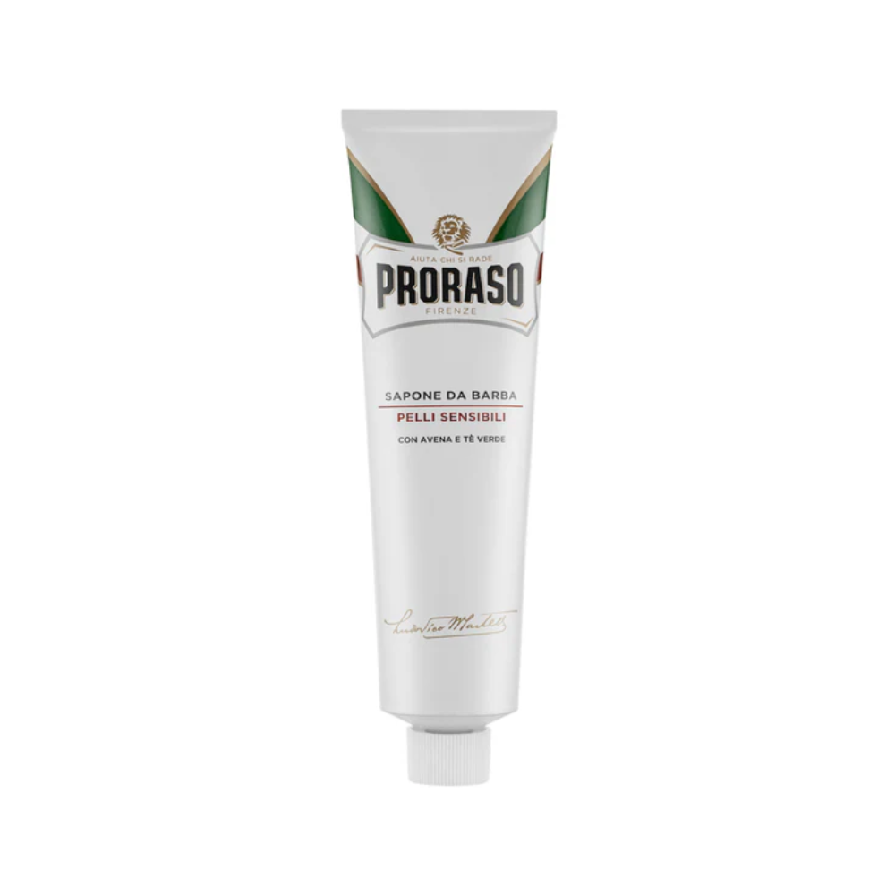 Proraso Green Tea & Oatmeal Sensitive Shaving Cream Tube 150ml | Barber Outlet