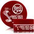 Red One Cobra Aqua Hair Wax containers on a white background