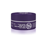 Purple jar of RedOne Violette Aqua Hair Gel Wax on a white background