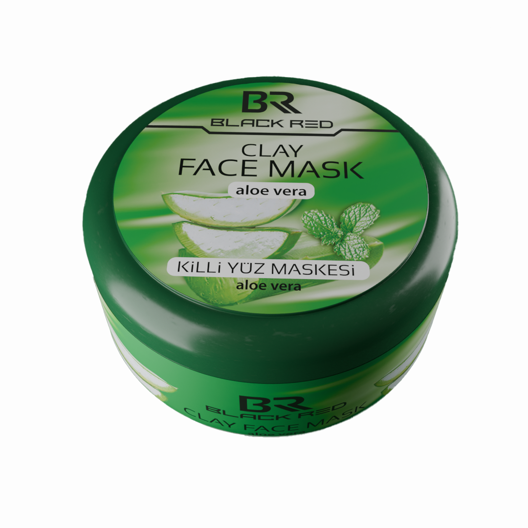 Black Red Clay Face Mask Aloe Vera 400ml