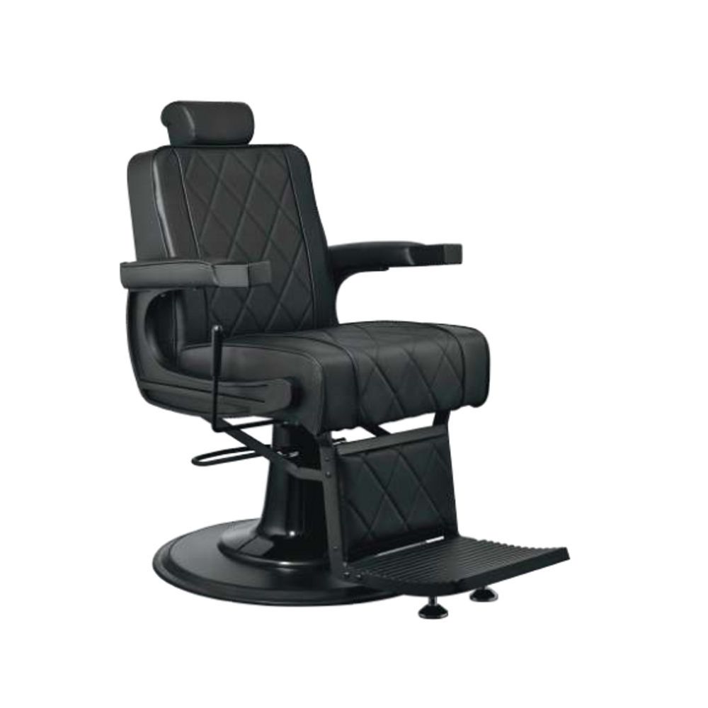 Salon & Co - Black Hex Barber Chair | Barber Outlet