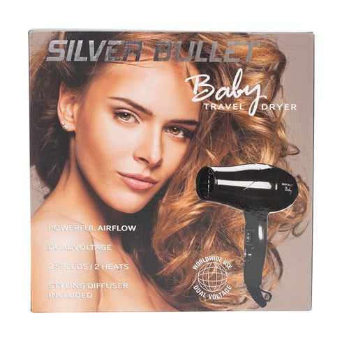 Silver Bullet Baby Travel Hair Dryer Black2