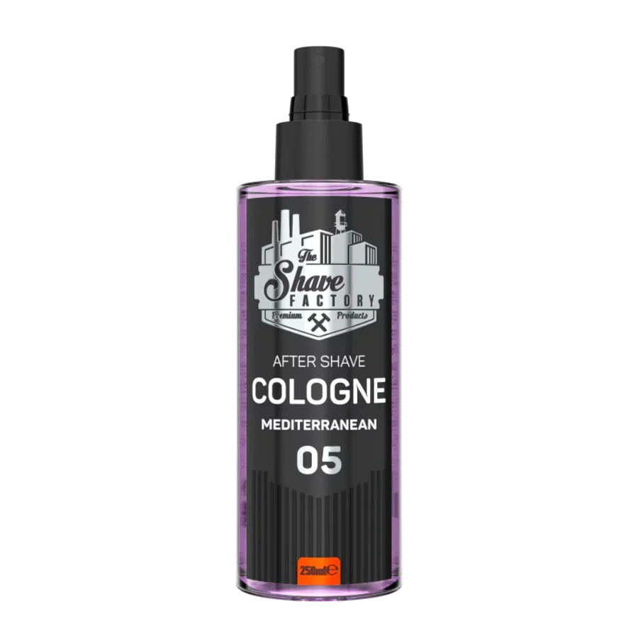 The Shave Factory After Shave Cologne 05 Mediterranean 250ml | Barber Outlet