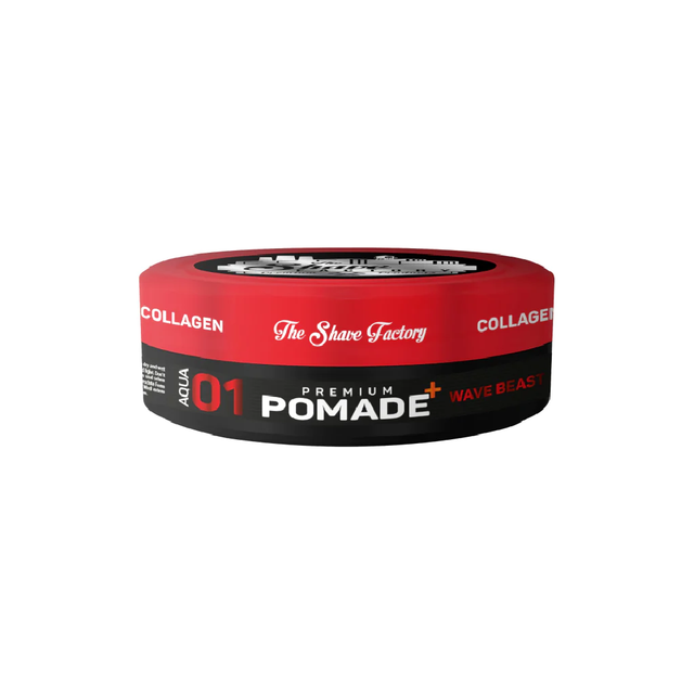 The Shave Factory 01 Wave Beast Premium Pomade with Collagen - 150ml | Barber Outlet