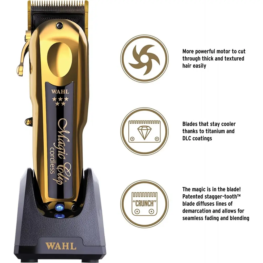 WAHL Professional 5 Star Cordless Gold Magic Clipper | Barber Outlet