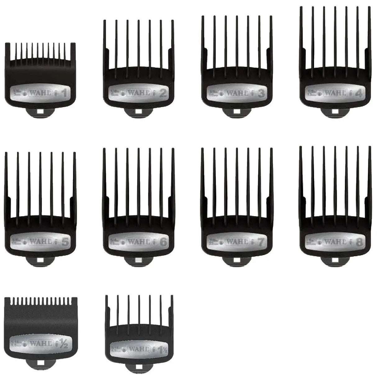 WAHL Premium Guide Combs 10pk 