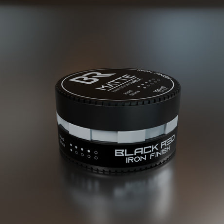 Black Red Matte Hair Styling Wax Iron Finish 150ml