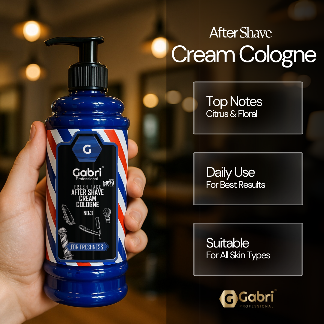 Gabri Professional - After Shave Cream Cologne No.3 For Freshness 400ml