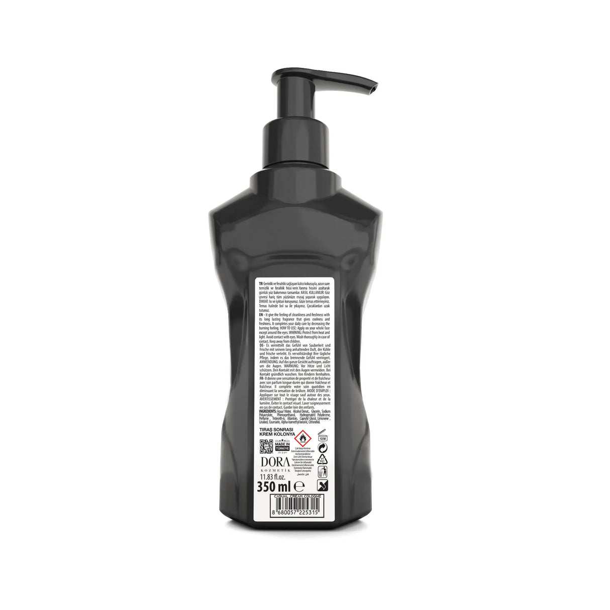 Black Red After Shave Cream Cologne -Casual 350ml