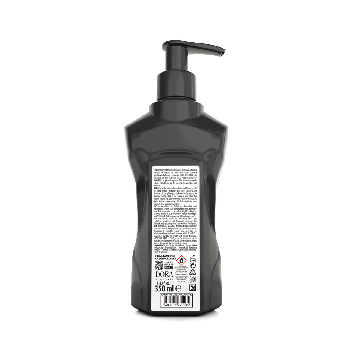 Black Red After Shave Cream Cologne -Creative 350ml