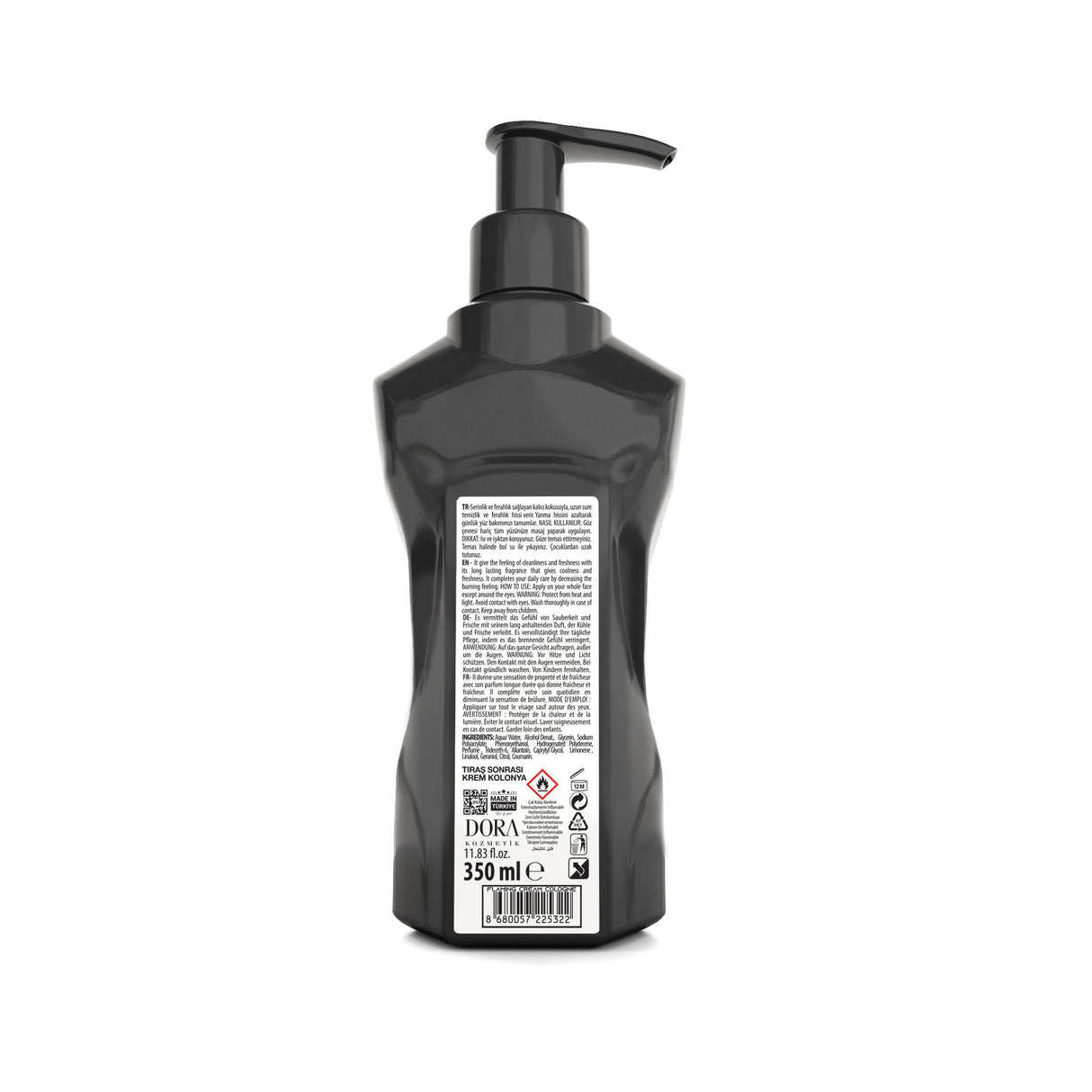 Black Red After Shave Cream Cologne -Flaming 350ml
