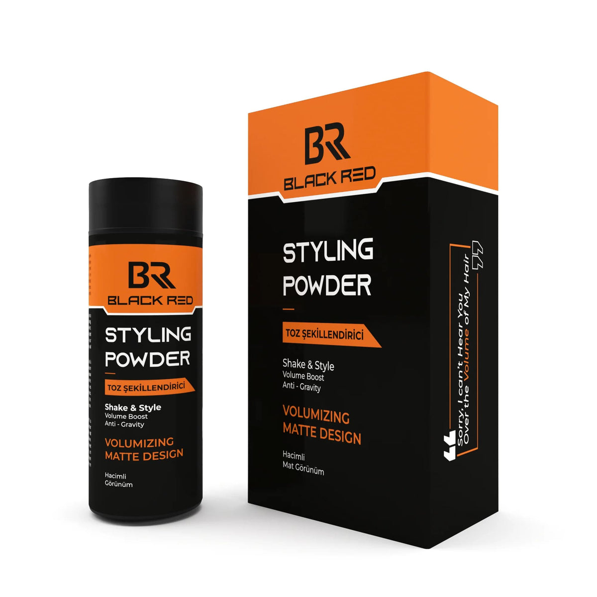 Black Red Hair Texturising Styling Powder Matte Look 20 gr – Barber Outlet