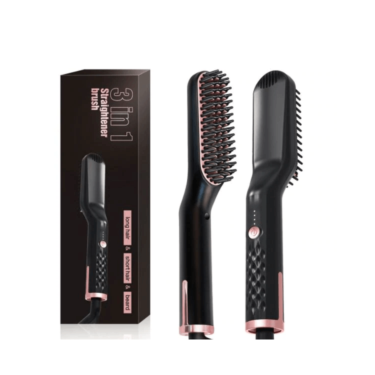 Barber Outlet 3 in 1 Beard and Hair Straightener Brush | Barber Outlet